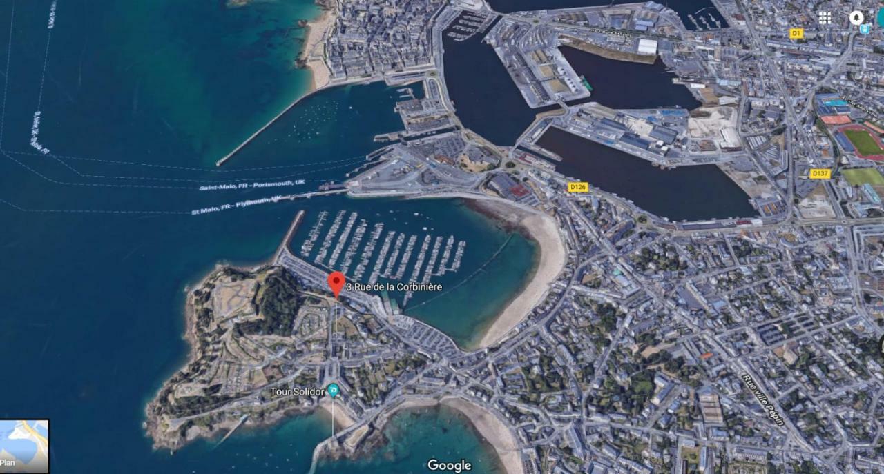 Cosy Solidor Beach View Apartment Saint-Malo Bagian luar foto